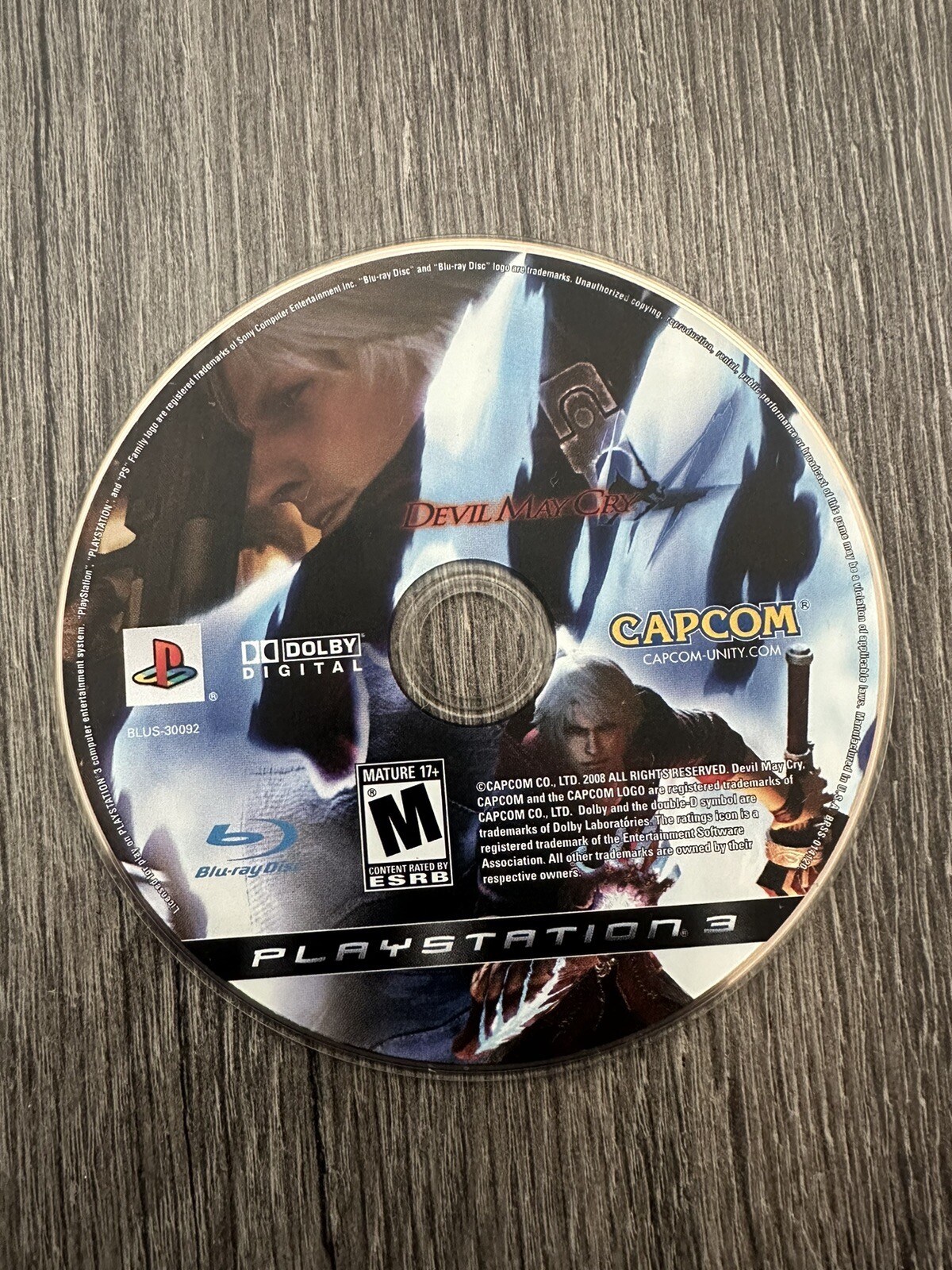 Devil May Cry 4 (Sony PlayStation 3, 2008) Disc Only