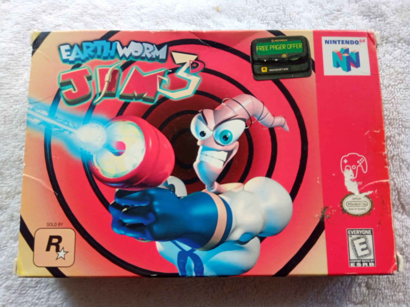 N64 NINTENDO 64 Earthworm Jim 3D Complete Tested and Working