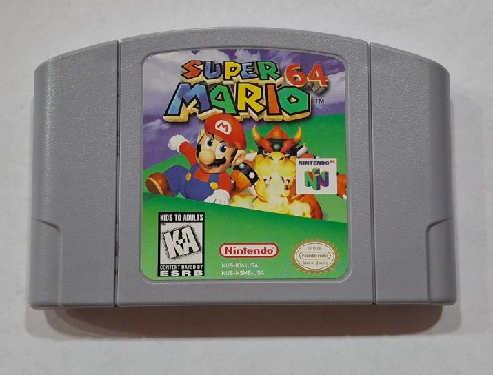 Super Mario 64 (N64, 1996) Authentic Cartridge & Manual TESTED