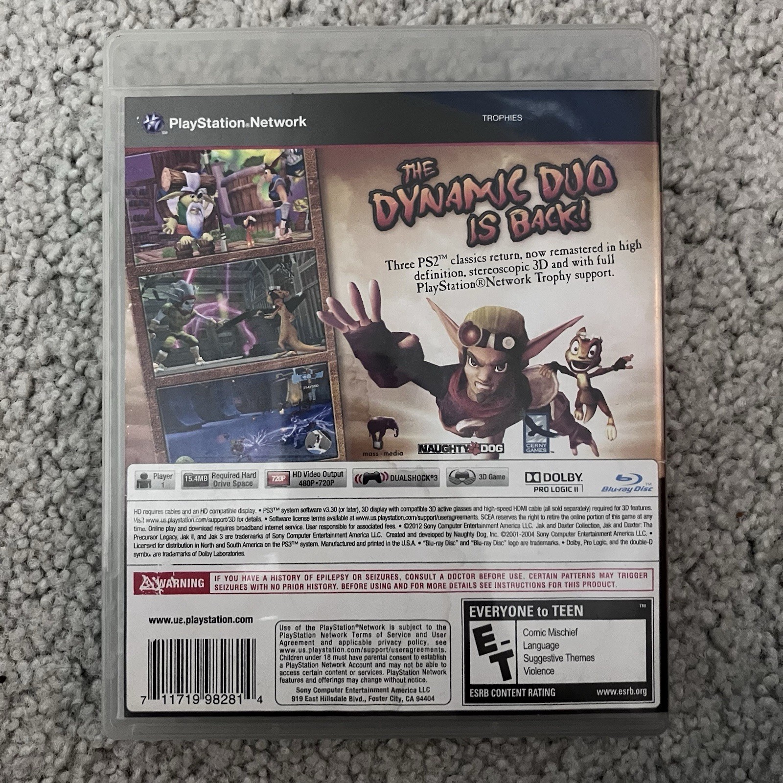 Jak and Daxter Collection (Sony PlayStation 3, 2012)