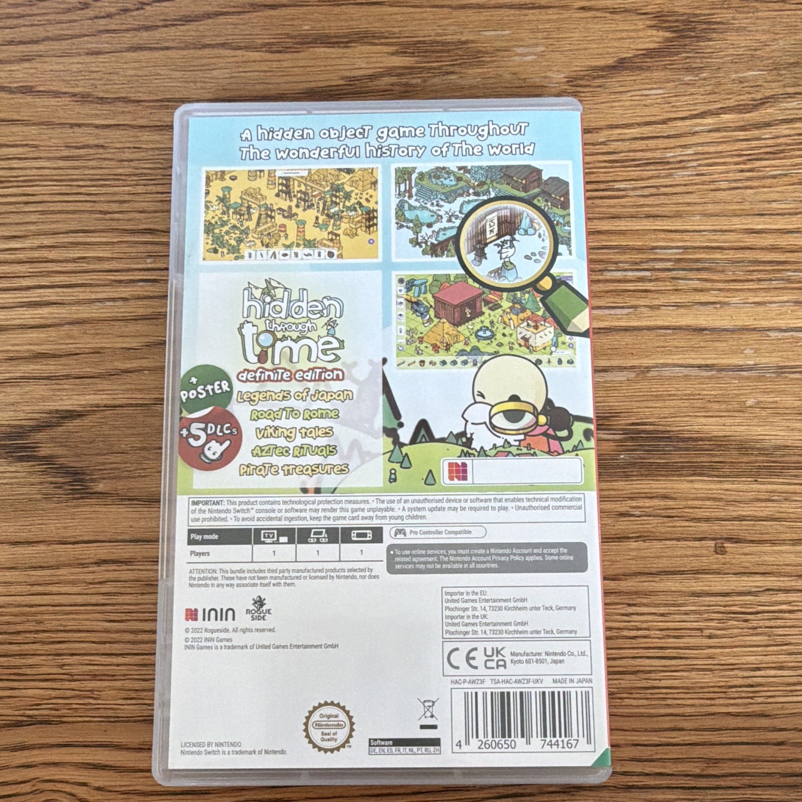 Rogueside Hidden Through Time Definitive Edition Nintendo Switch PAL PEGI 3 DLC