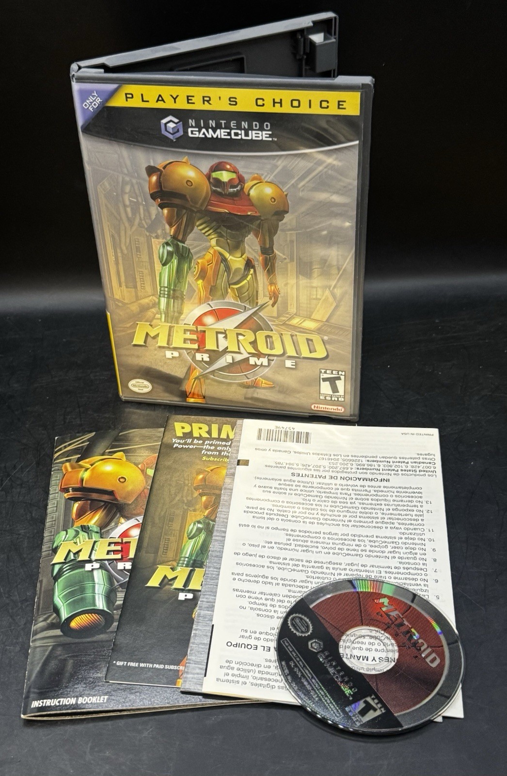 Metroid Prime Player’s Choice (Nintendo GameCube, 2002) Complete & Tested