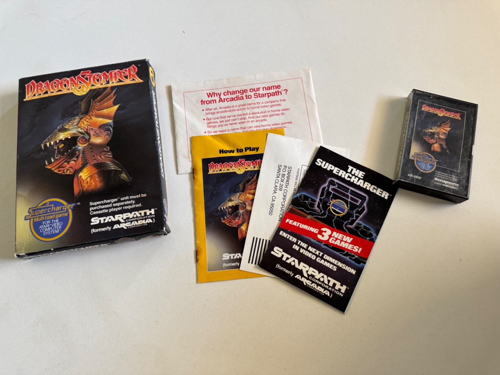 Atari 2600 Arcadia Starpath supercharger complete set 1-12 plus Stella Labyrinth
