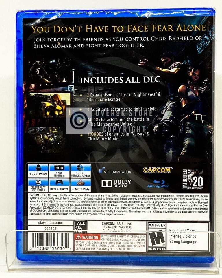 Resident Evil Bundle Origins + 4 + 5 + 6 – PS4 – Brand New | Factory Sealed