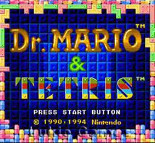 Tetris And Dr. Mario – SNES Super Nintendo Game