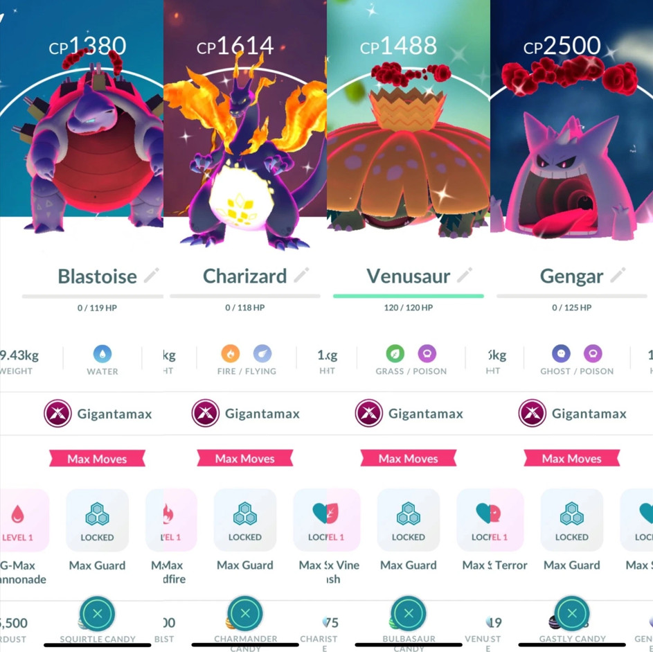 Pogo ✨ Shiny Gigantamax Venusaur ✨ Mini A.C.C PTC
