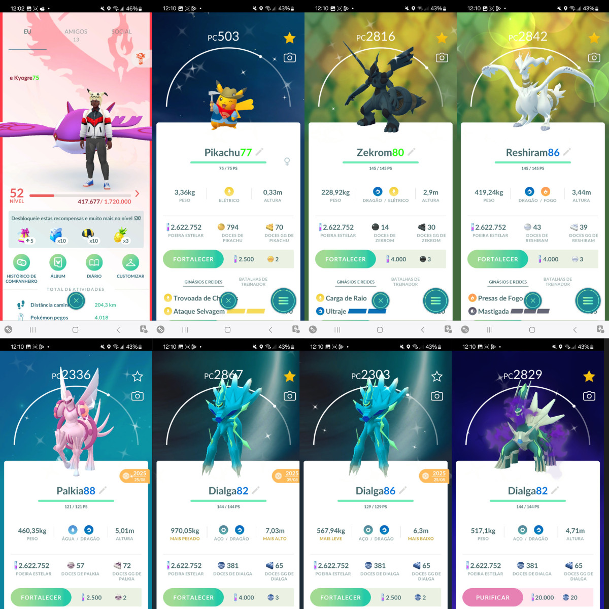 🔥 GO Pokémon PTC | Lv.52 | 2024 | ✨Rare Shiny Pokémon✨ | Instant Delivery