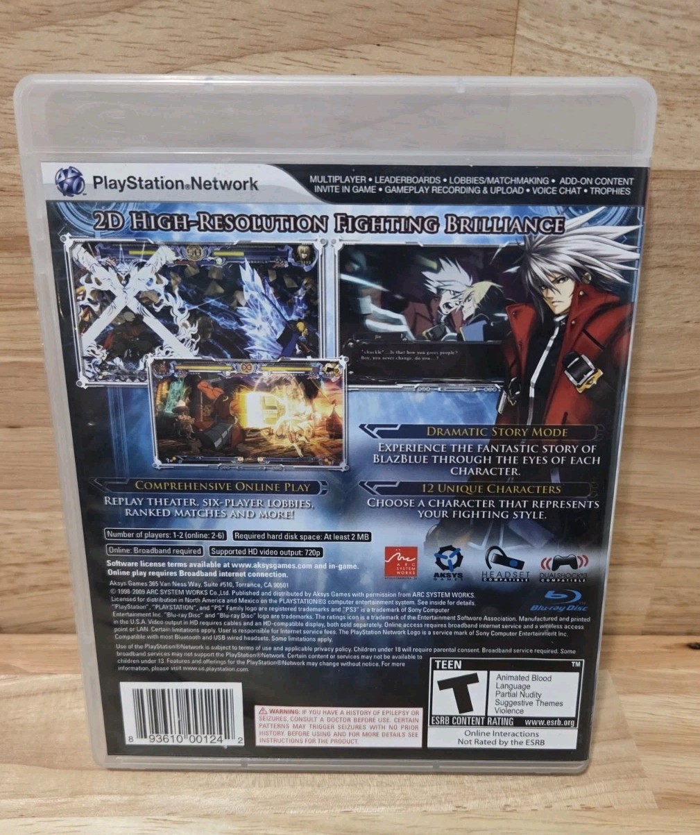 BlazBlue: Calamity Trigger (Sony PlayStation 3, 2009)