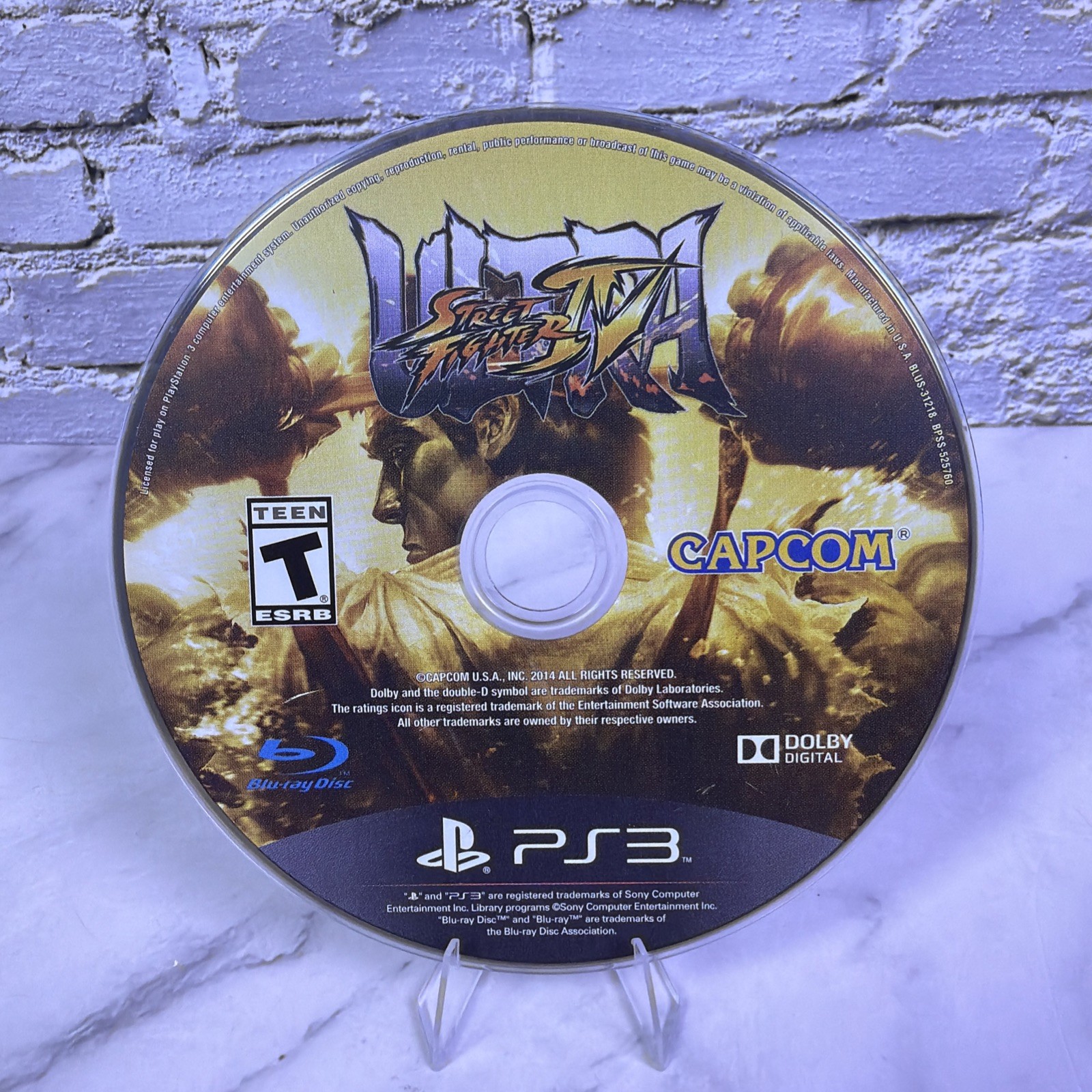 Ultra Street Fighter IV (Sony PlayStation 3, 2014) Disc Only – Tested ✅