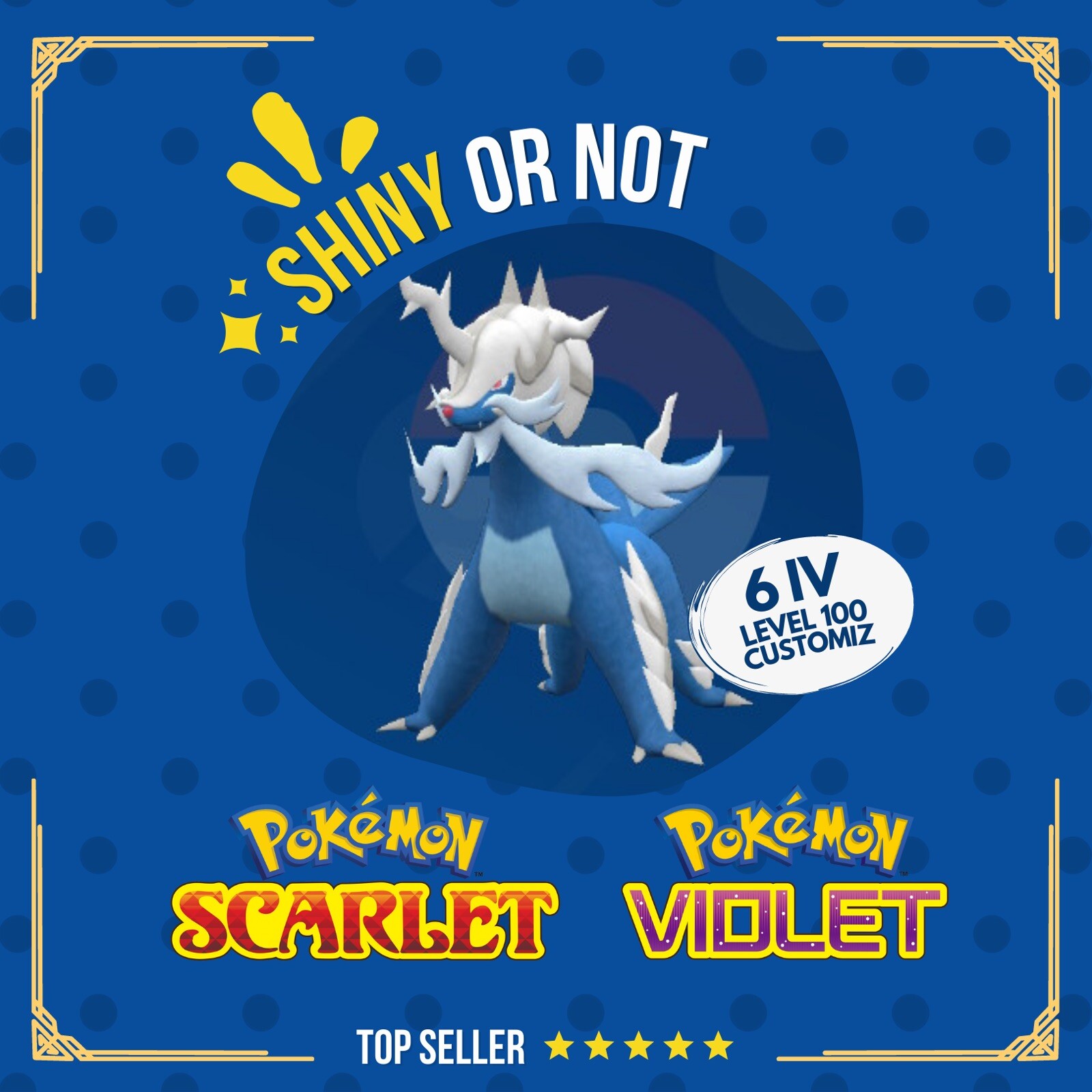 Samurott Hisui Shiny or Non ✨ 6 IV Competitive Custom Pokémon Scarlet Violet
