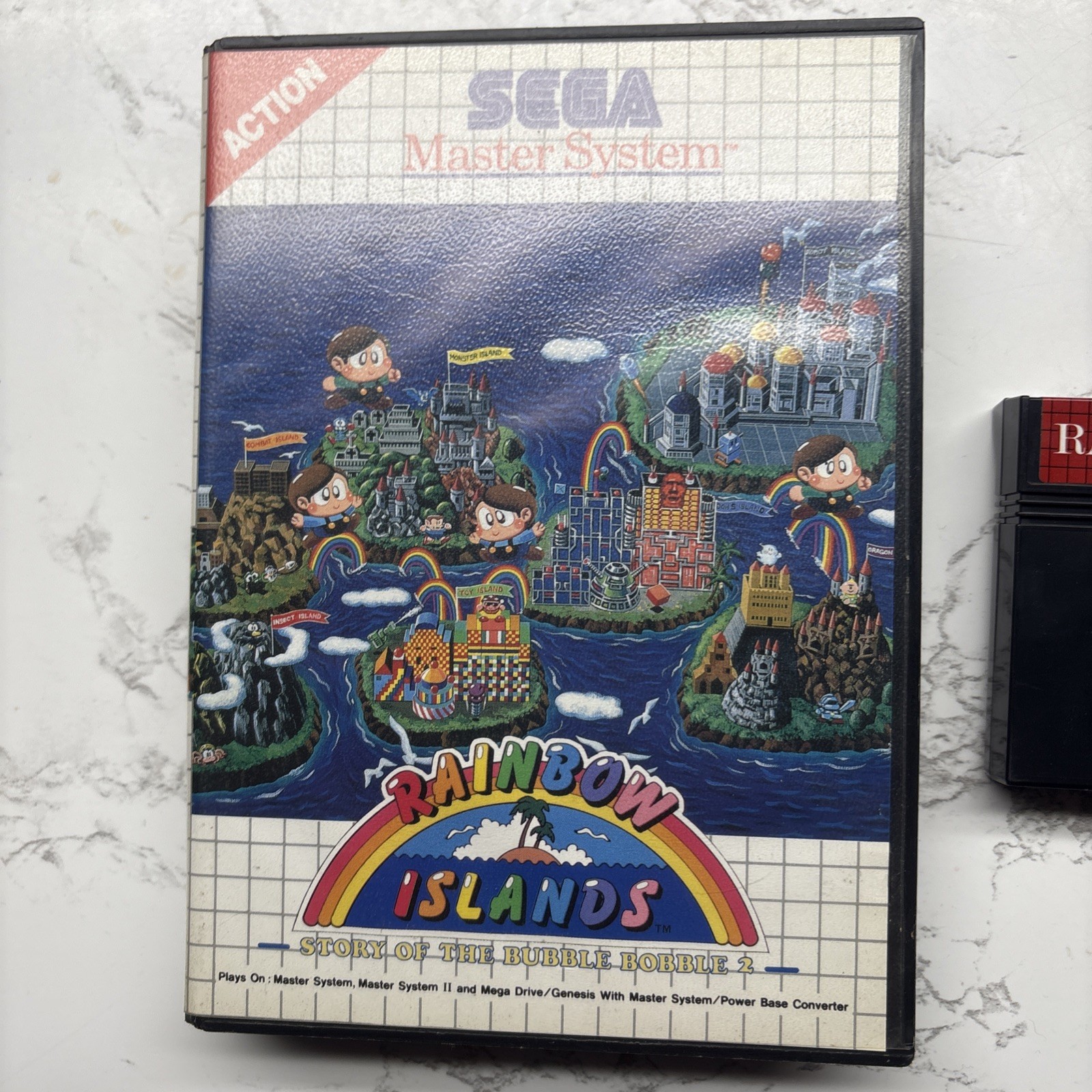 Sega Master System BUBBLE BOBBLE 2 Rainbow Islands PAL REGION FREE – Mint cart