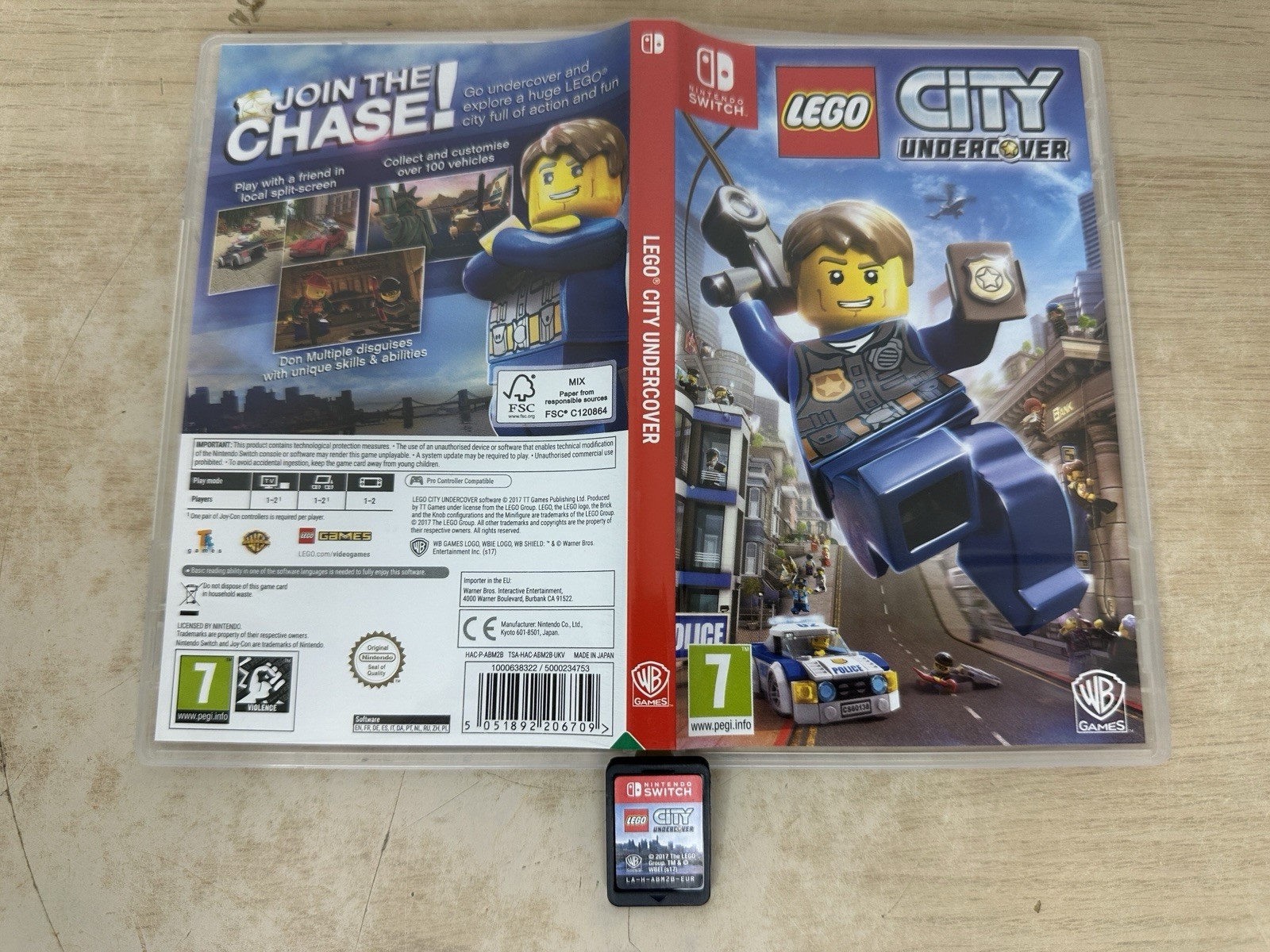 LEGO City Undercover – Nintendo Switch: Region Free UK Import Video Game w/ Case