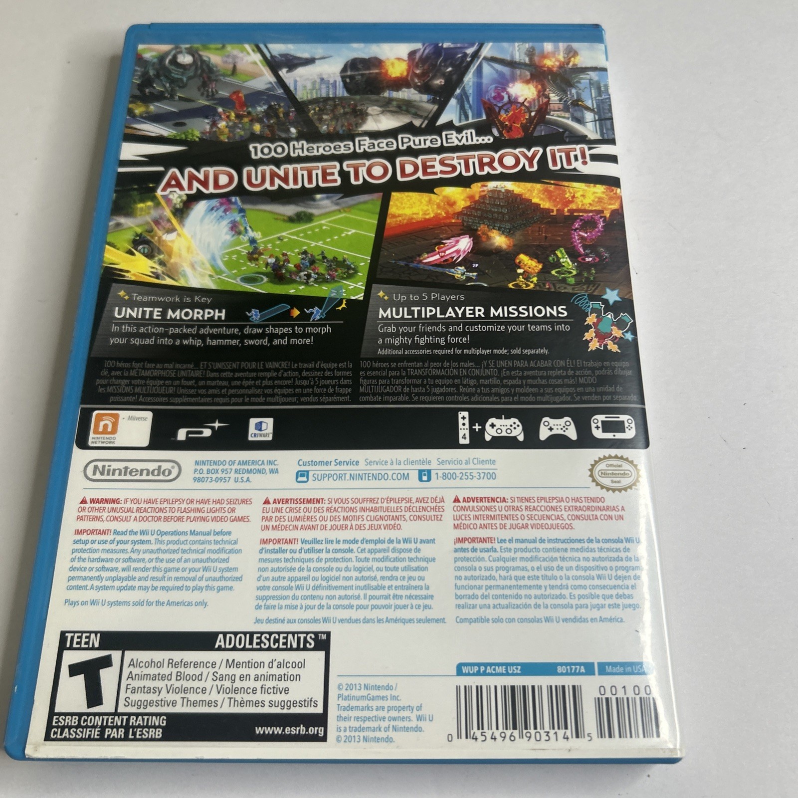 The Wonderful 101 (Wii U, 2013)