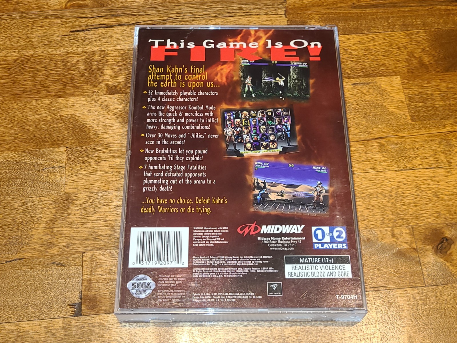 Mortal Kombat Trilogy Sega Saturn Complete CIB w/Reg Card Authentic Good Shape
