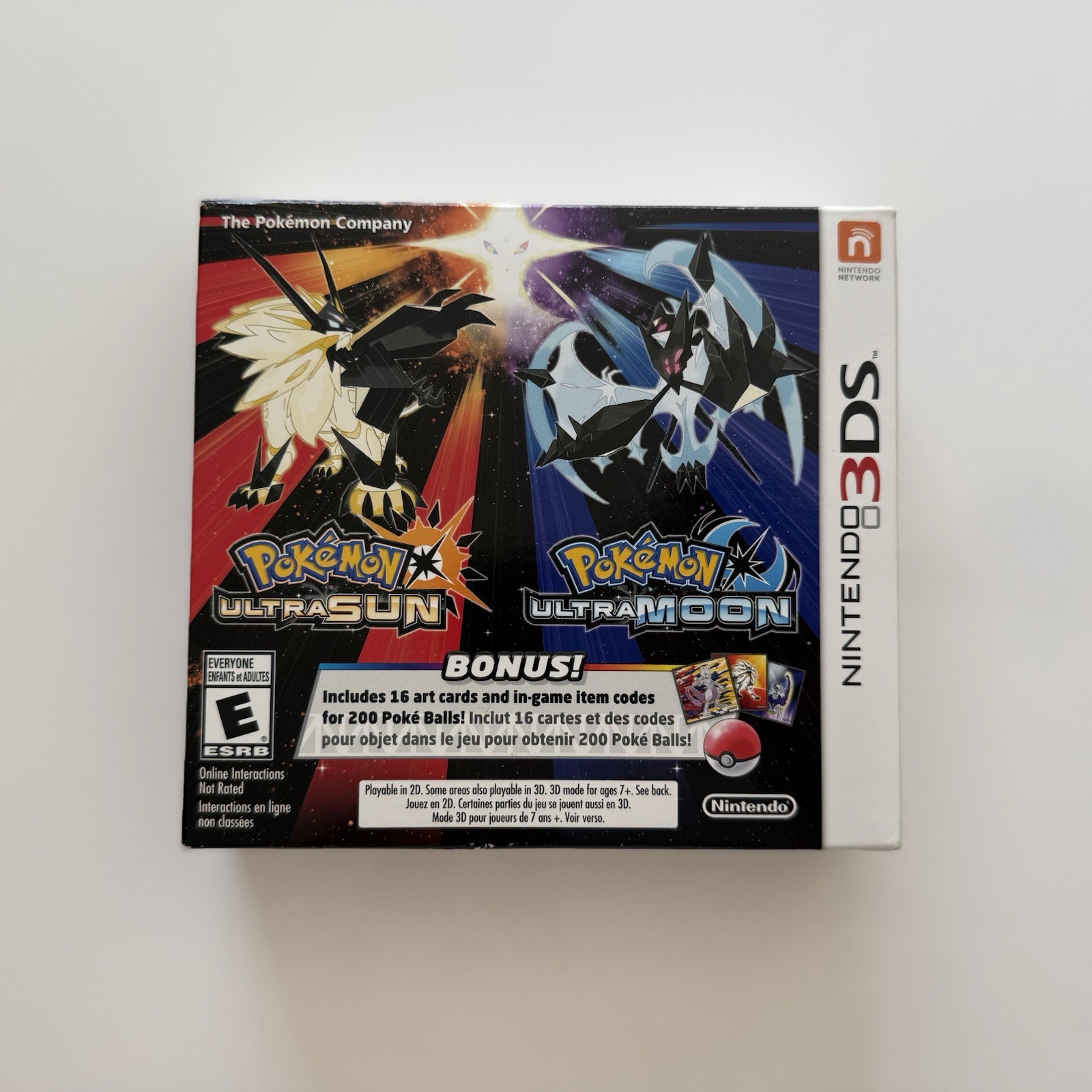 Pokemon Ultra Sun&Pokemon Ultra Moon Dual Pack Nintendo 3DS Complete in Big Box
