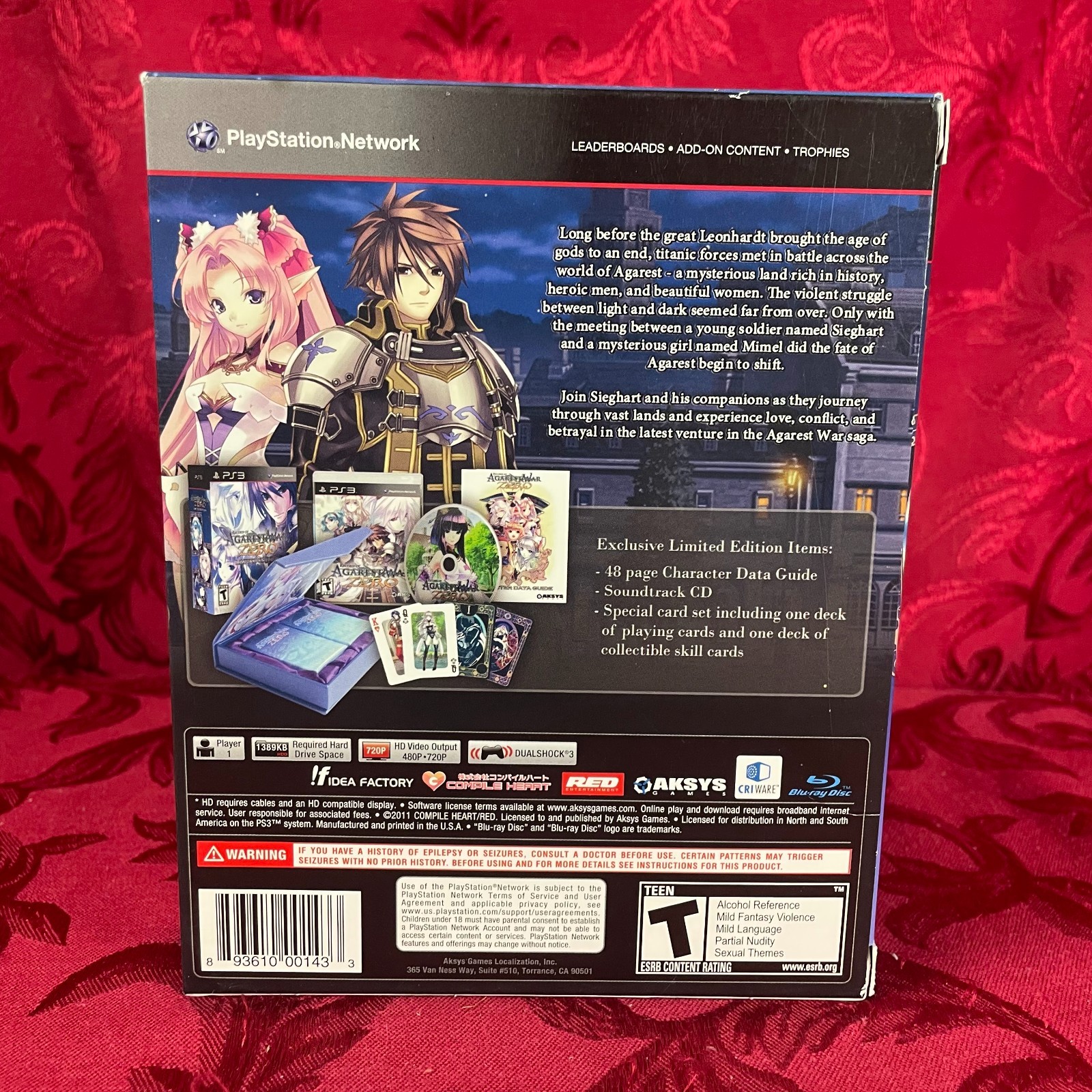 RECORD OF AGAREST WAR ZERO: Limited Edition (PS3) AKSYS Games, Compile Heart