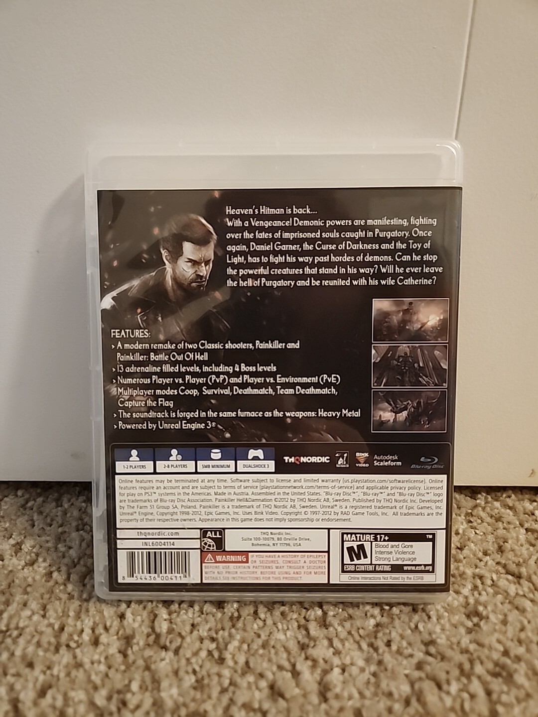 Painkiller Hell & Damnation (Sony PlayStation 3, 2013) PS3 – Nordic Games Cover