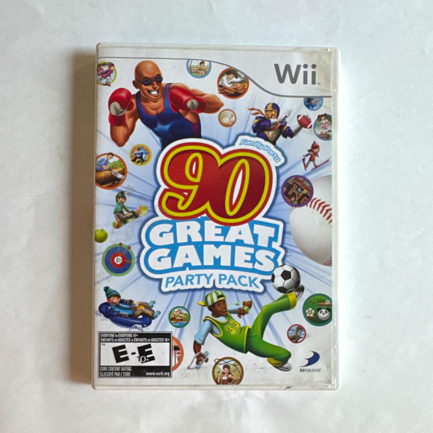 D3Publisher Family Party: 90 Great Games Party Pack Nintendo Wii 2010 E10+ NTSC