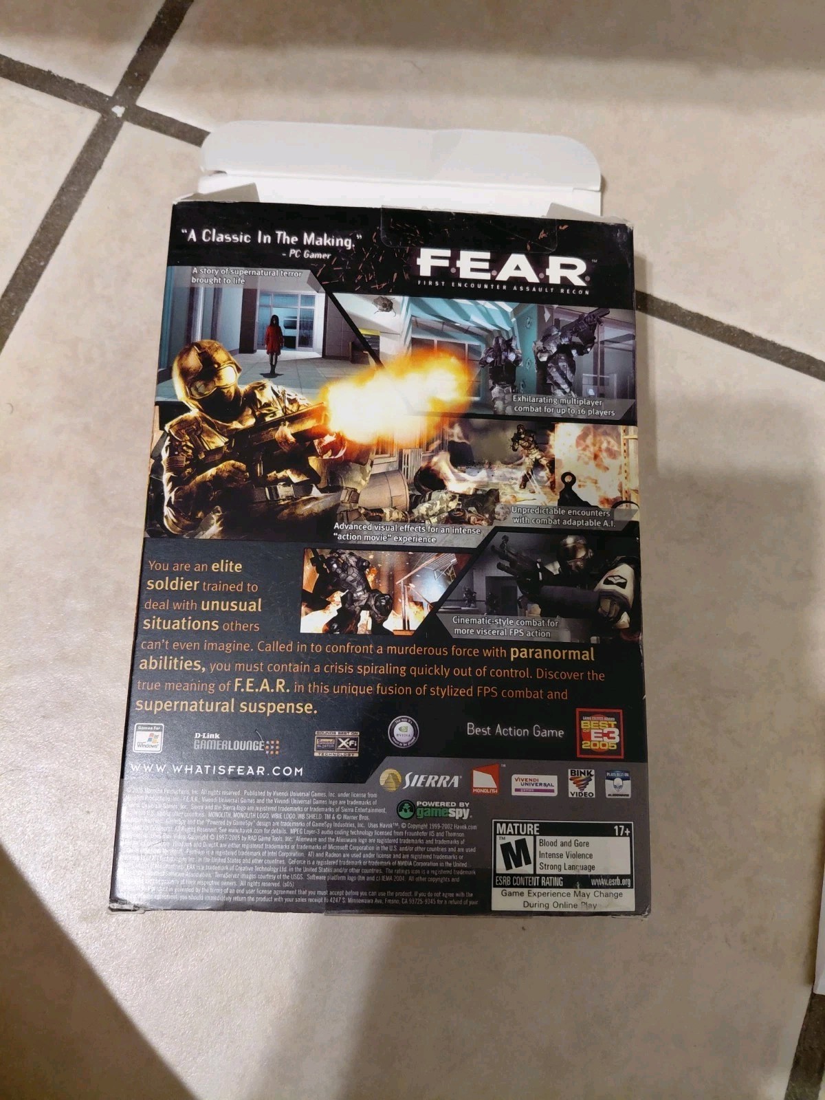 F.E.A.R.: First Encounter Assault Recon (PC, 2005) Complete With Key