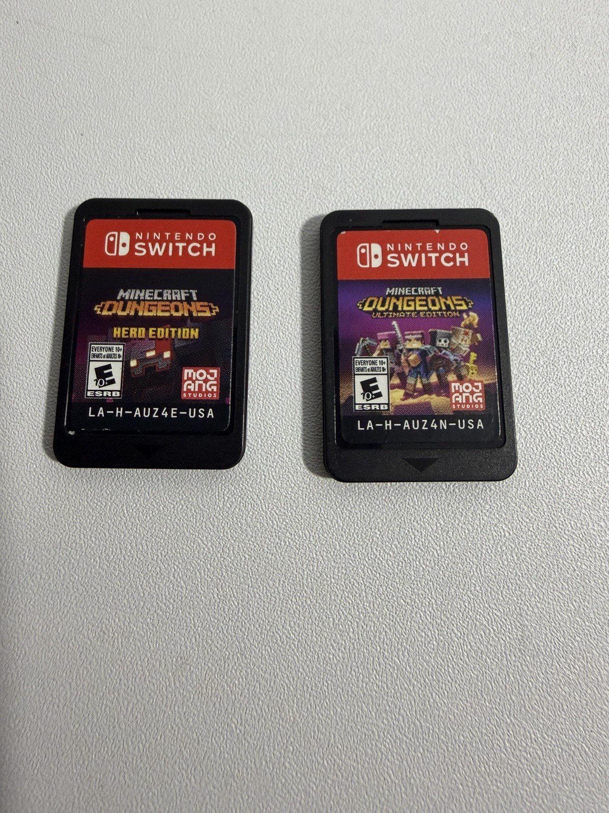 Minecraft Nintendo Switch Bundle Dungeons Hero Edition Ultimate Cartridges Only