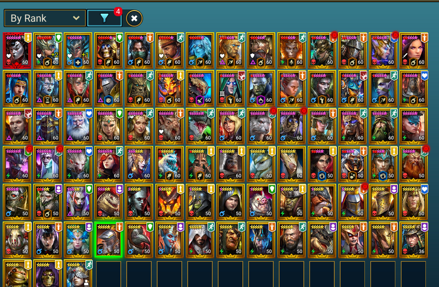 Raid Shadow Legends Mikage 85x Legend w/ *NEW* Talenna Soulseer, Armanz, Rotos