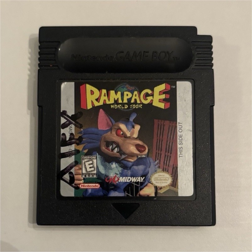 Rampage World Tour Nintendo Game Boy Color GBC – Authentic – Clean -Tested