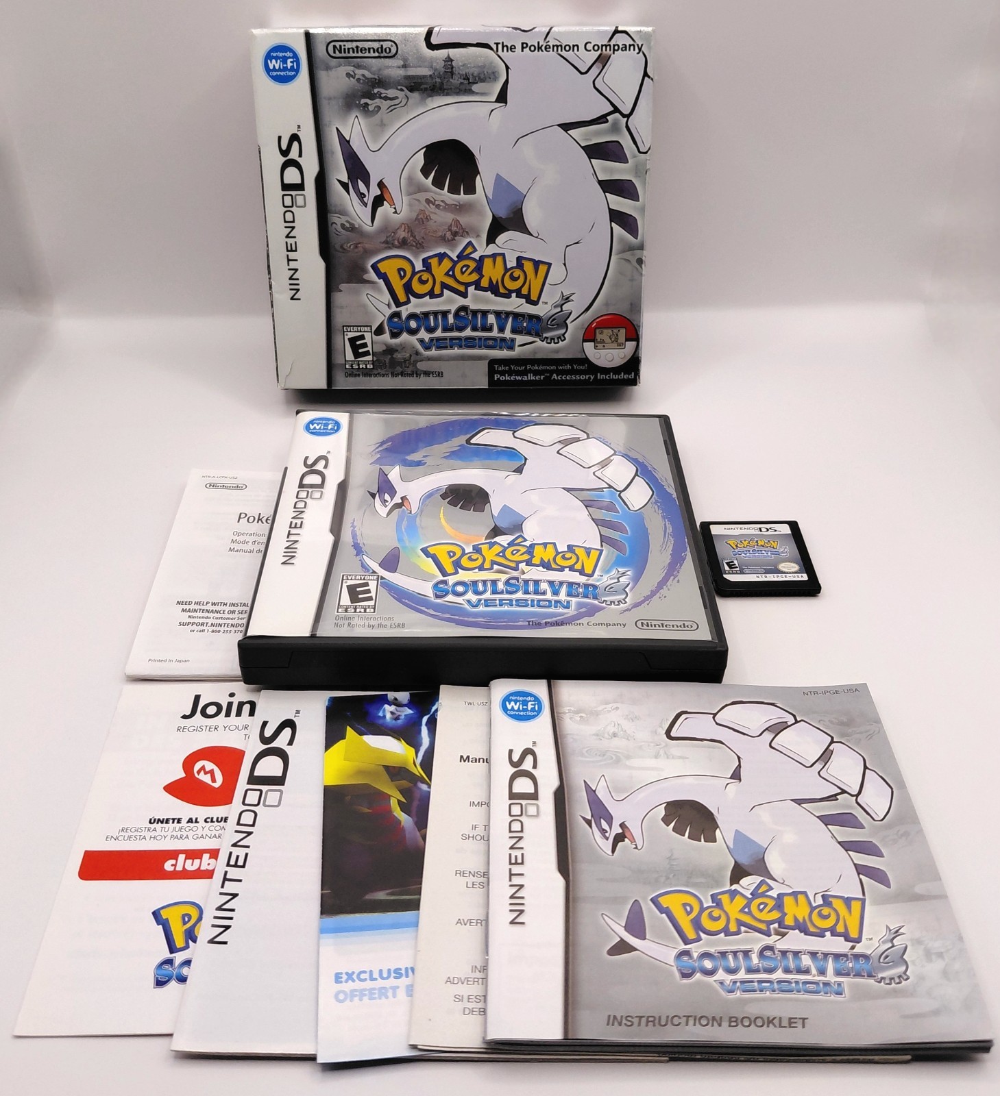 Pokémon SoulSilver BIG BOX CIB Complete TESTED AUTHENTIC DS