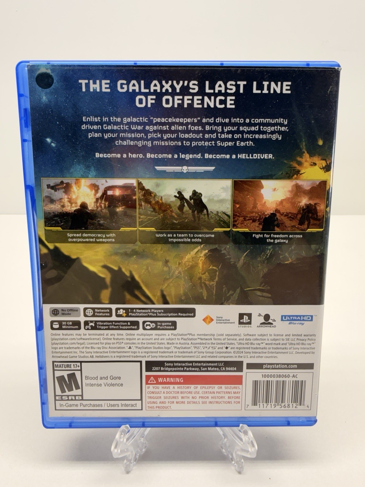 Helldivers II (Sony PlayStation 5, 2024) Mint Condition Free Shipping