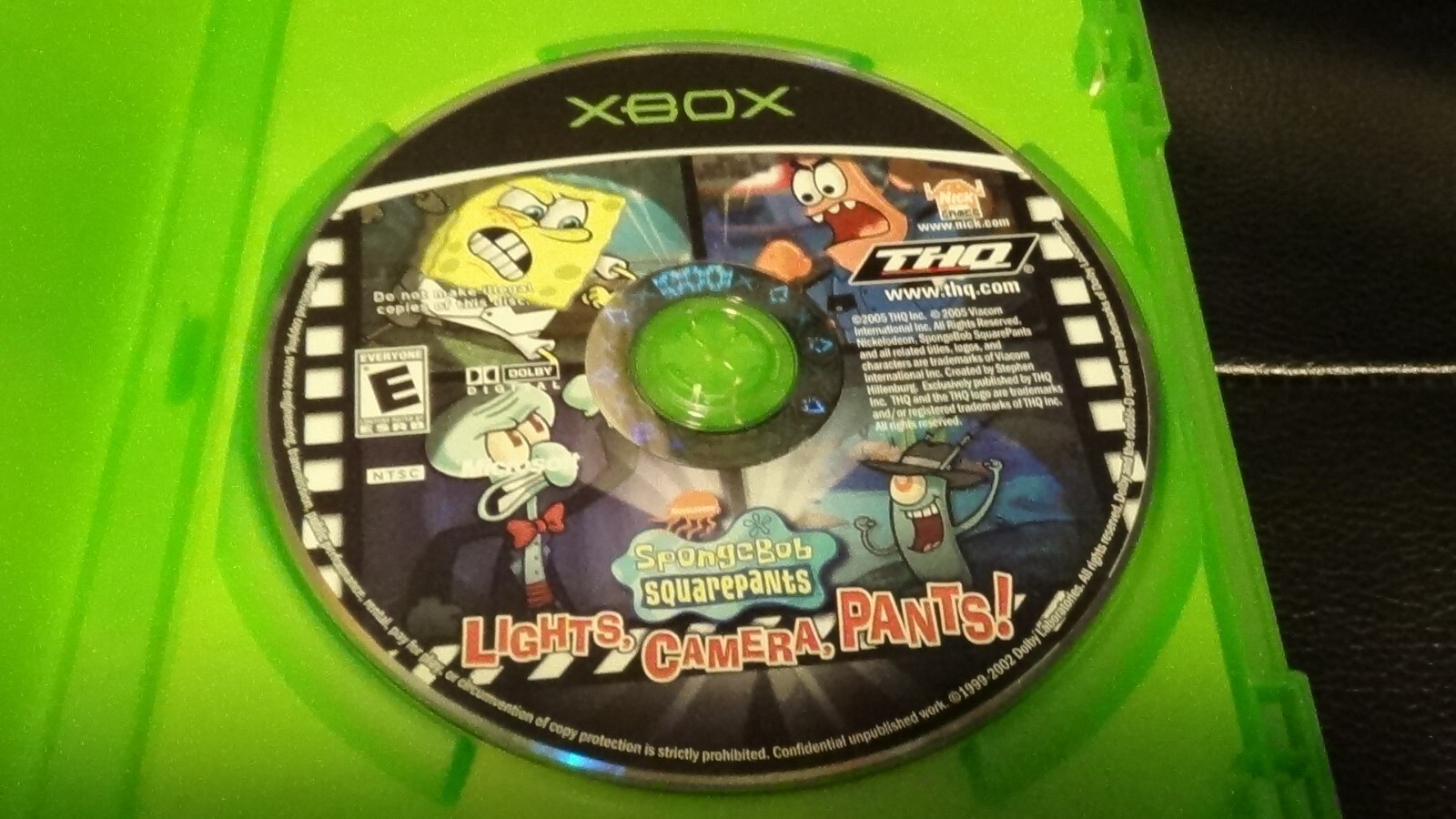 SpongeBob SquarePants: Lights, Camera, Pants (Xbox, 2005) No Manual Tested