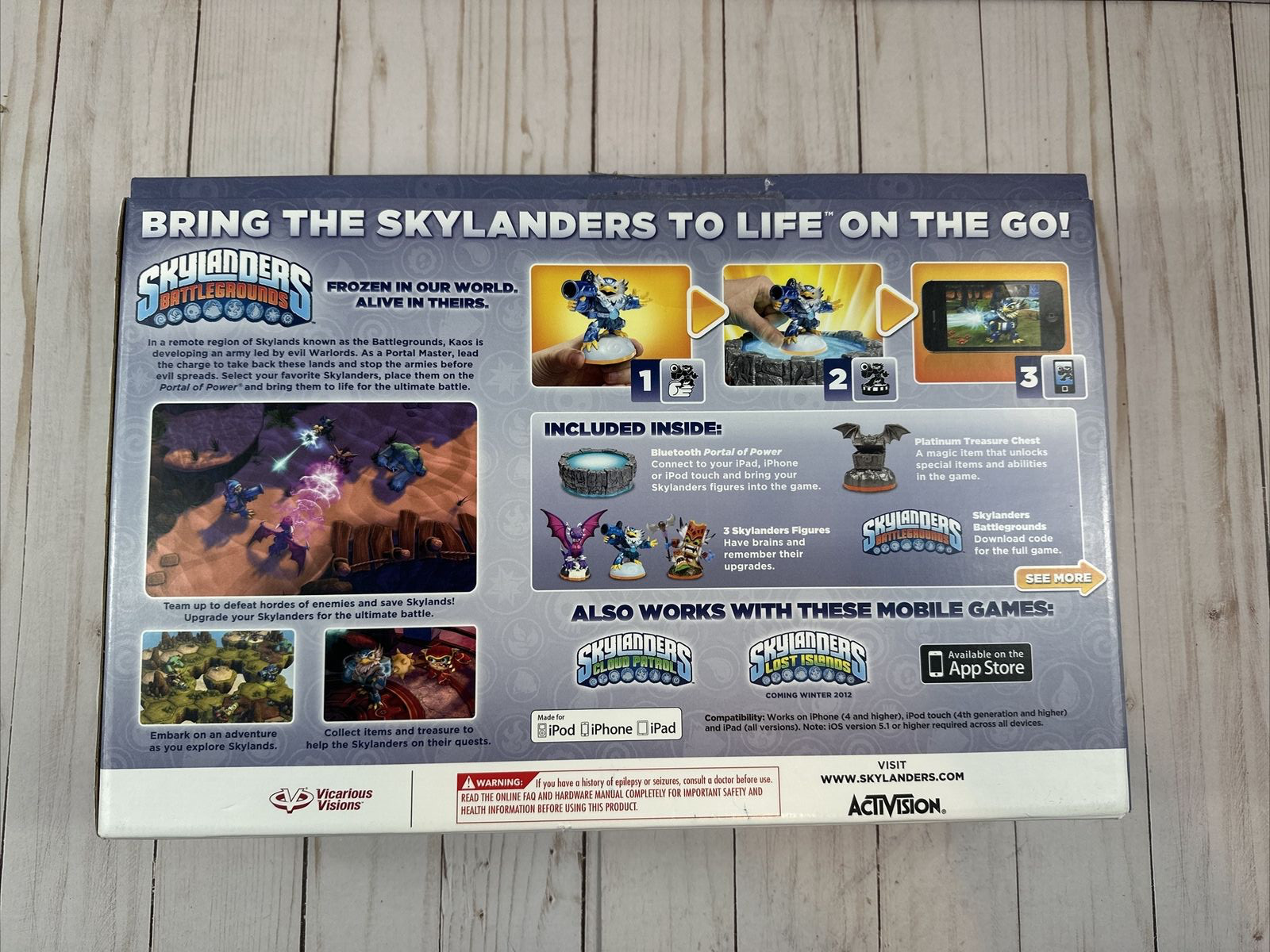 Skylanders Battlegrounds Mobile Starter Pack for iPod/iPad/iPhone Portal+Figures