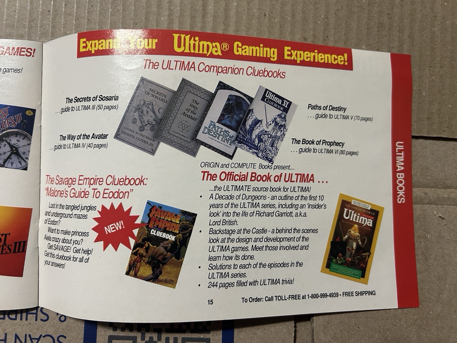 ULTIMA Worlds of Adventure 2 MARTIAN DREAMS 3.5″ Disks IBM PC Game Big Box