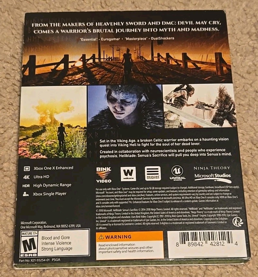 Hellblade: Senua’s Sacrifice – Xbox One Clean Tested USED