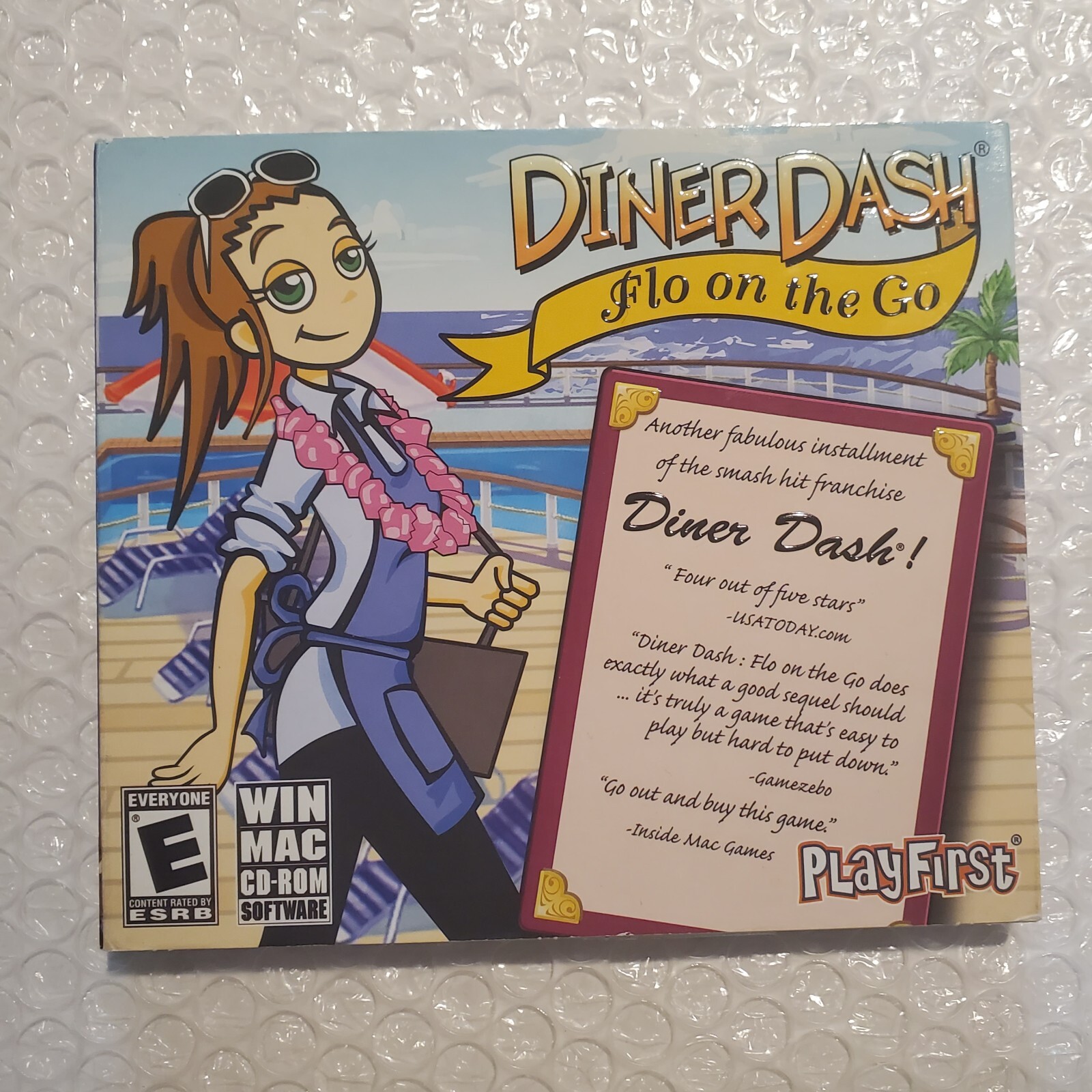 Diner Dash: Flo on the Go CD-ROM Game By PlayFirst. PC/MAC. New/Sealed