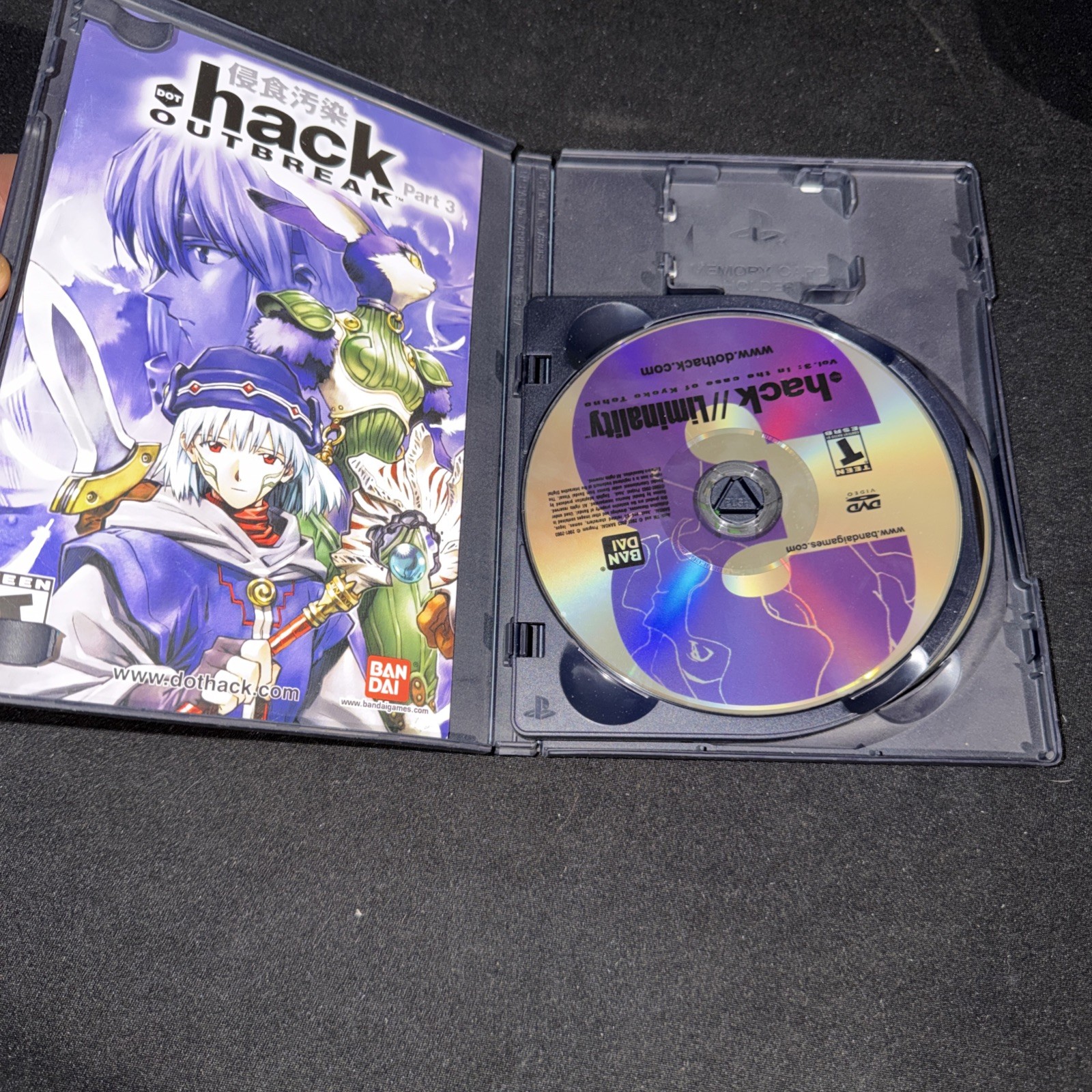 .hack OUTBREAK (Sony PlayStation 2, 2003) In Box With Manual And DVD