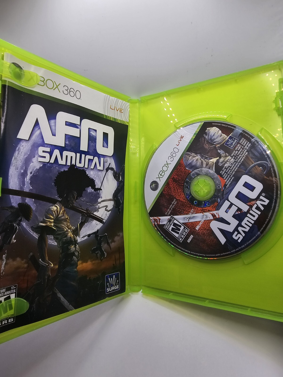 Afro Samurai (Microsoft Xbox 360, 2009) Read Description