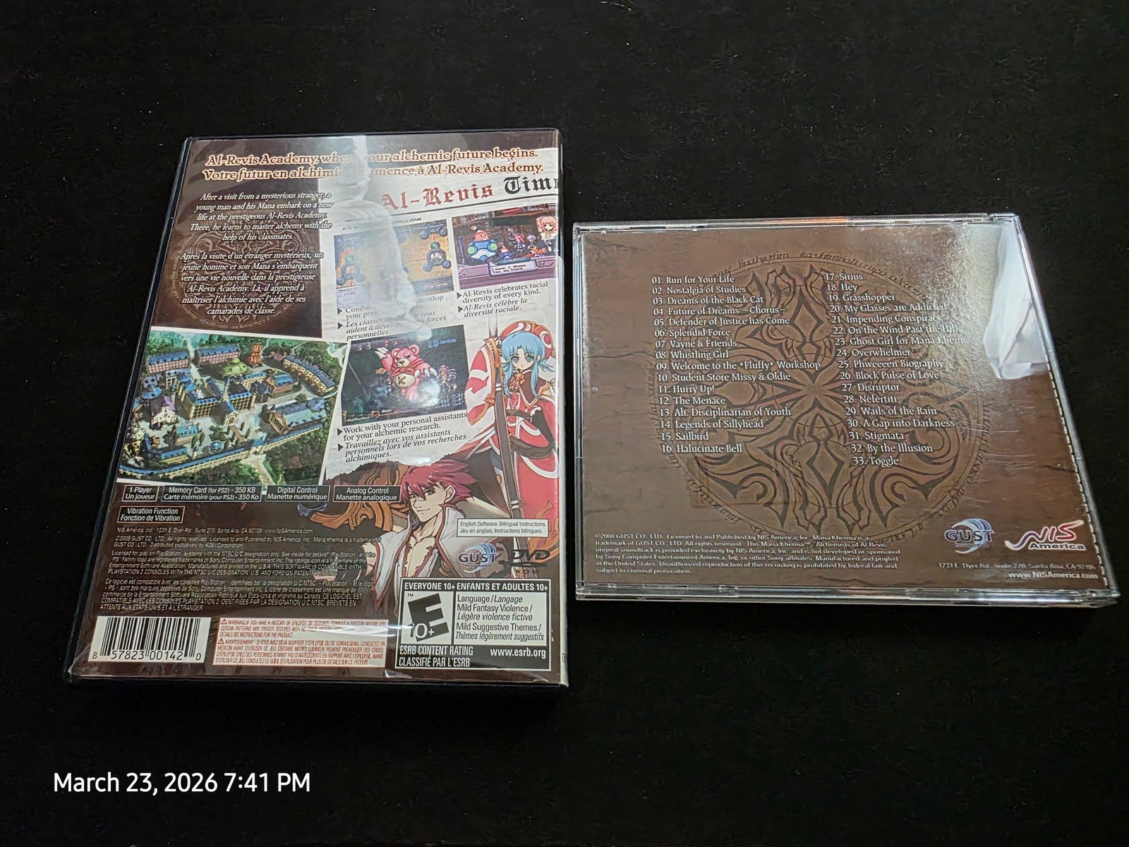 Mana Khemia: Alchemists of Al-Revis Premium Edition PS2 MINT CB+reg cd!