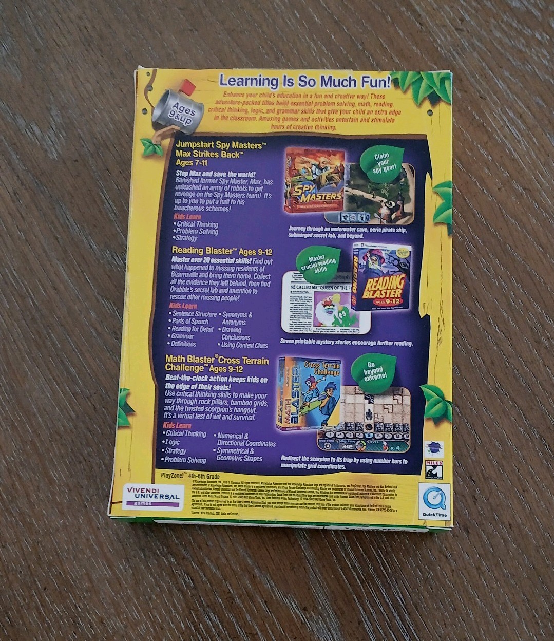 Playzone! 4th – 6th Grade 3 Fun Games – NEW SEALED Retail Box – PC CD-ROM