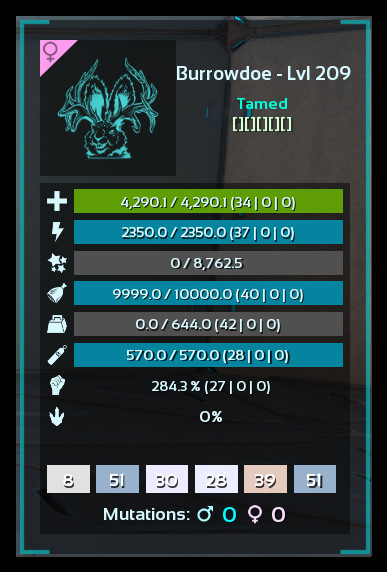 Ark ASA Ascended PC/PS5/XBOX Official PVE NEW BURROWBUCK 🐰(Giant Rabbit) READY