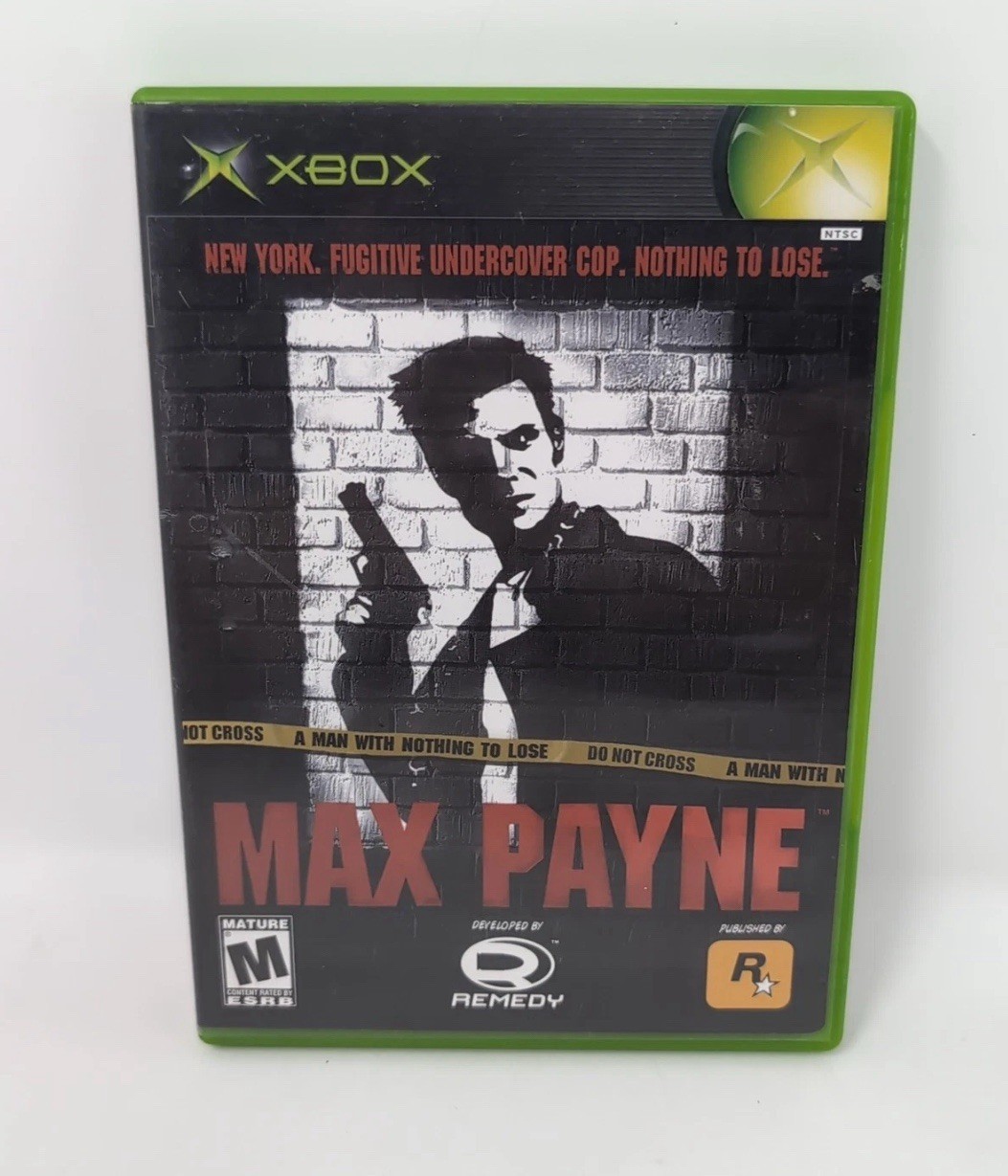Max Payne (Microsoft Xbox, 2001) Complete with Manual CIB