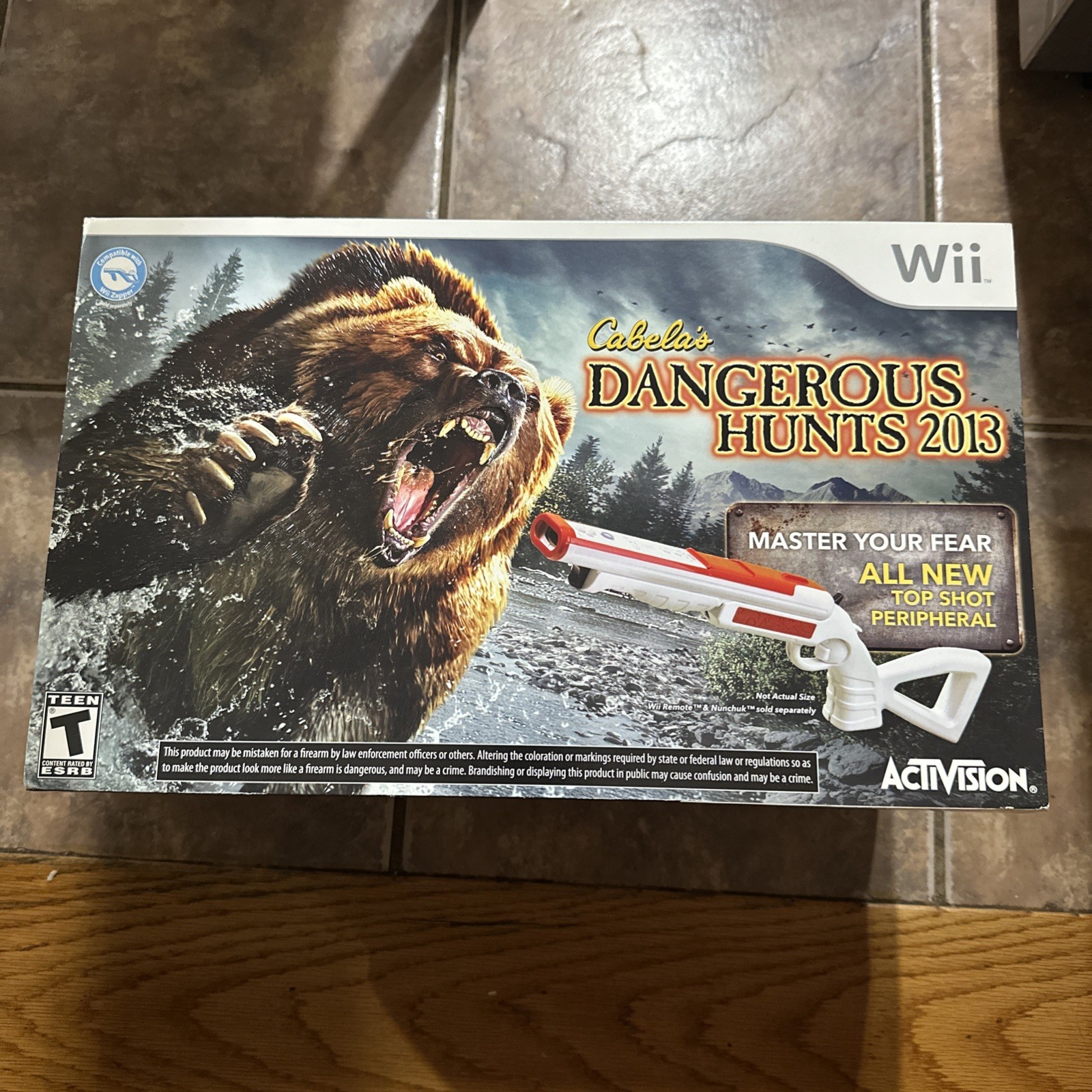 Cabela’s Dangerous Hunts 2013 Bundle Pack W/ Top Shot Peripheral (Wii) Sealed