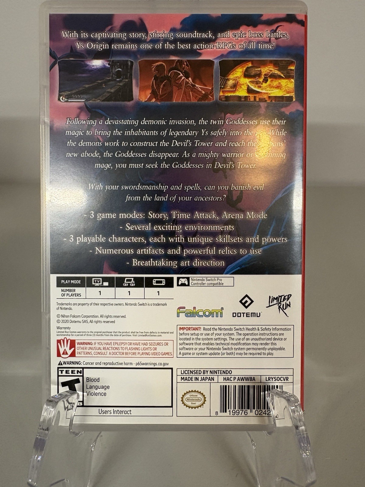 Ys Origin (Switch, 2020)