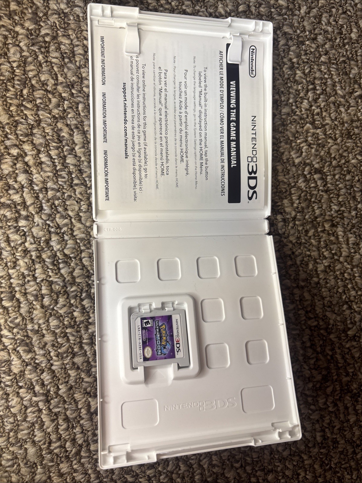 Pokemon Ultra Moon Nintendo 3DS Preowned