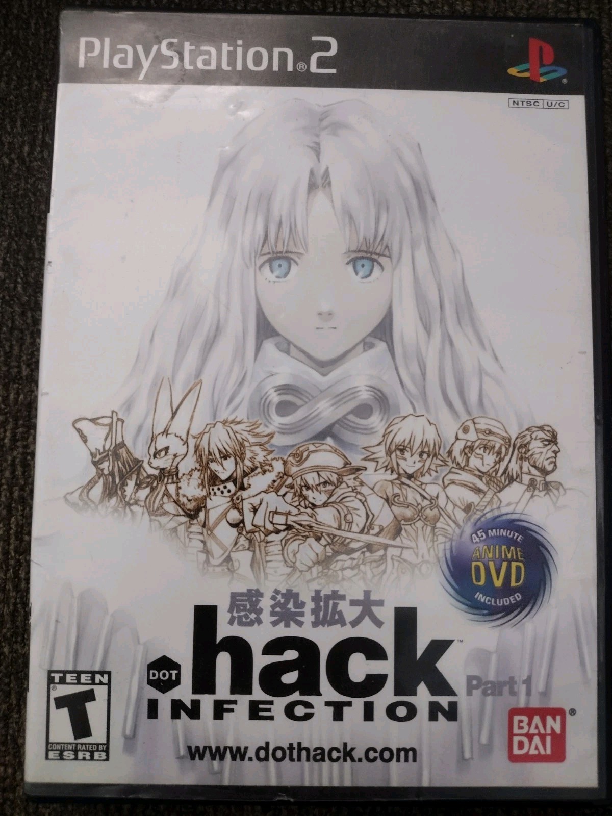 Dot Hack Infection Part One Playstation 2 Game With Insert and Bonus DVD