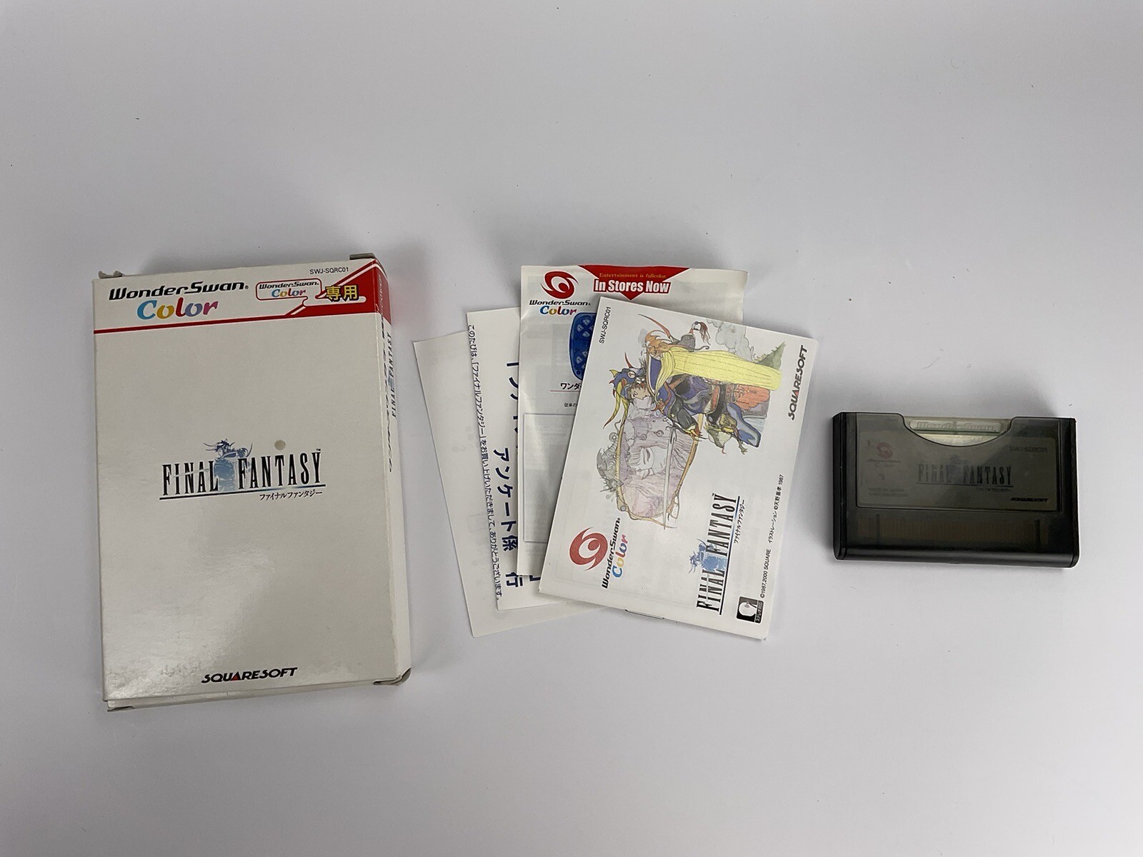 FINAL FANTASY IV 4 FF WonderSwan Color rare Japan import manual game box cib