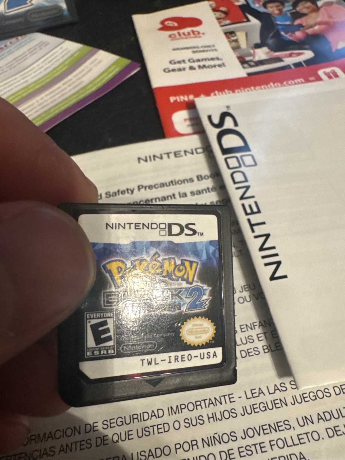 Pokemon Black Version 2 [Nintendo DS – Authentic] CIB Complete Game Case Inserts