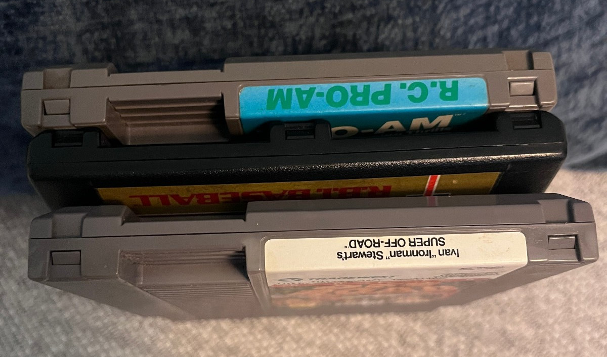 Nes Games Lot RC Pro Am, Super Off Road, RBI Baseball Tested & Working!
