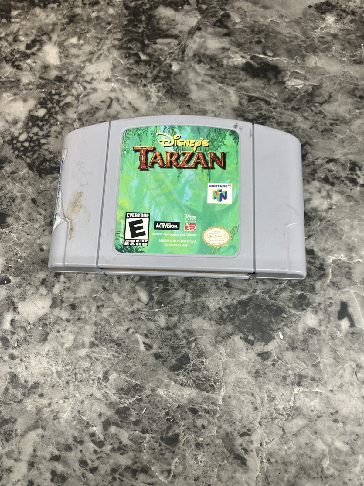 Activision Disney’s Tarzan Game Pak Cartridge (Nintendo 64, 2000, E, NTSC-U/C)