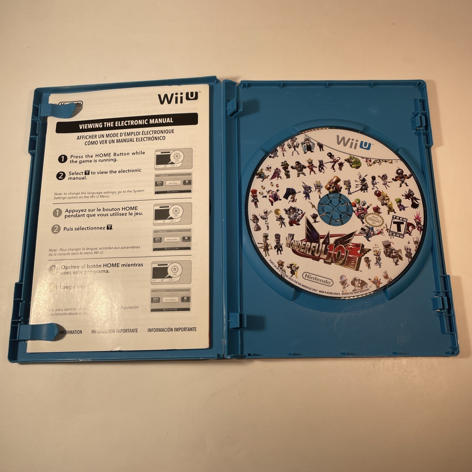 The Wonderful 101 (Wii U, 2013) CIB Complete