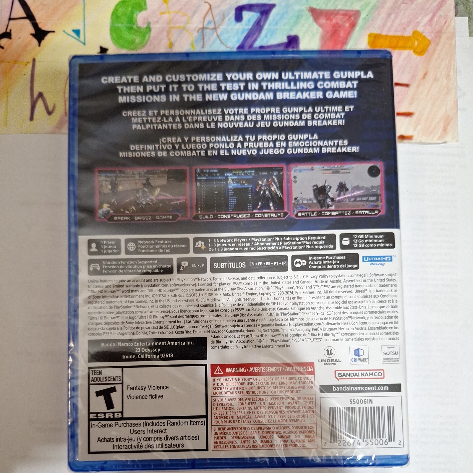 Gundam Breaker 4 PS5 Brand New Sealed Physical Disc Playstation 5 Ships in a Box