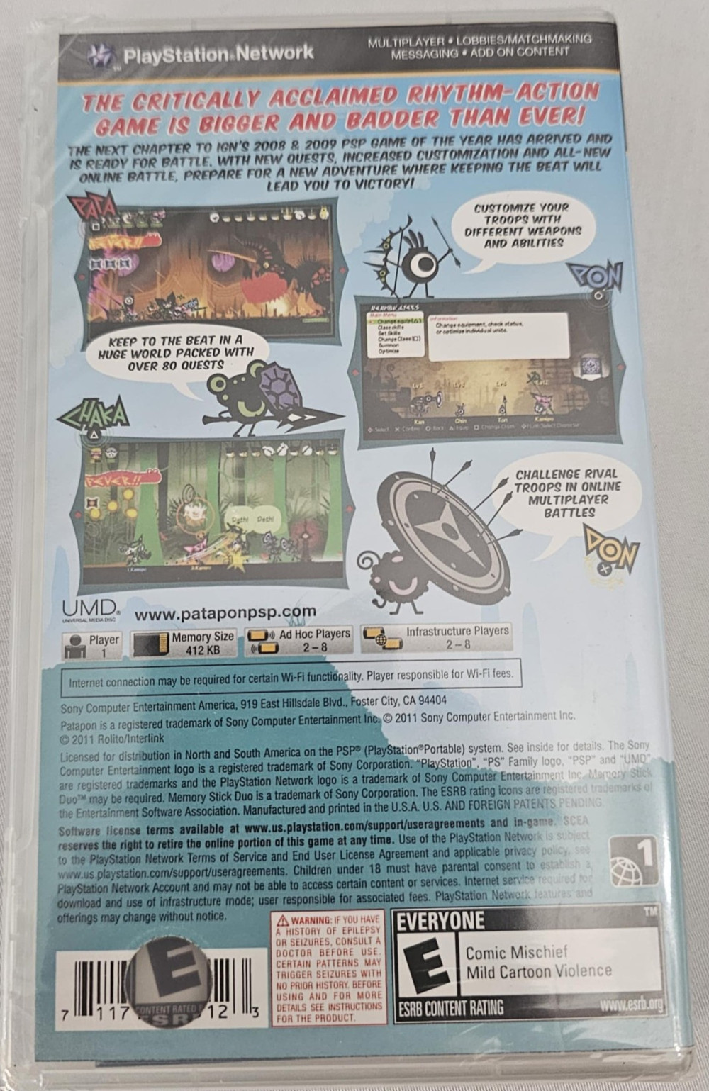 Patapon 3 – Physical Disc Version (PlayStation Portable PSP) Brand New